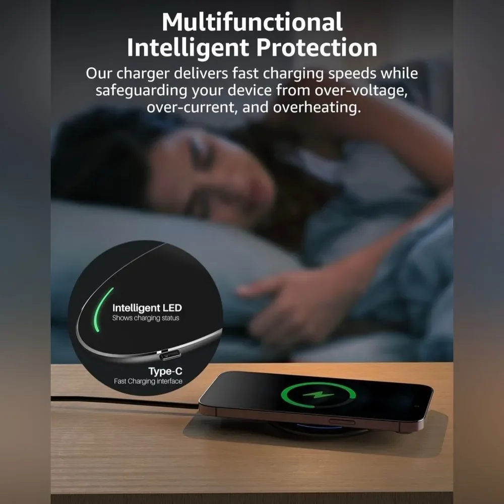 TOZO W1 Wireless Charging Pads Bundle of 2. For iPhone & Samsung‎